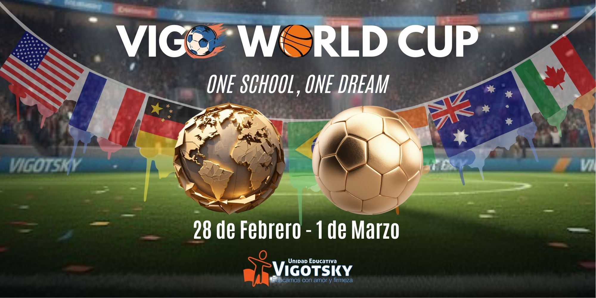 🏆 La UE Vigotsky se prepara para la inauguración de sus Juegos Deportivos Internos “VIGO WORLD CUP”